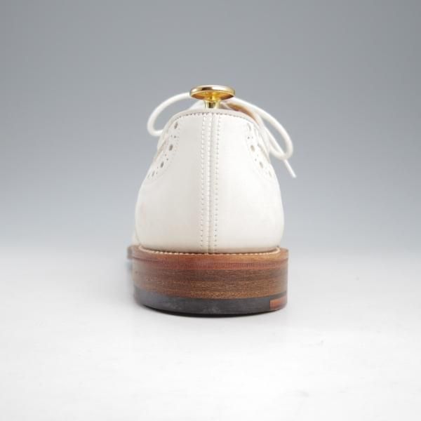 未使用★トリッカーズ SIZE 8【バートン同系モデル★BOWOOD/カントリーシューズ】M6973/ヌバック×キャンバス/白/Tricker's★l054