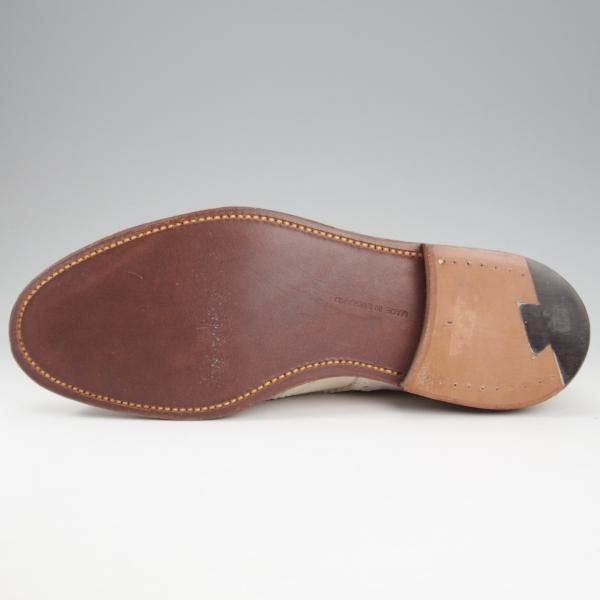 未使用★トリッカーズ SIZE 8【バートン同系モデル★BOWOOD/カントリーシューズ】M6973/ヌバック×キャンバス/白/Tricker's★l054