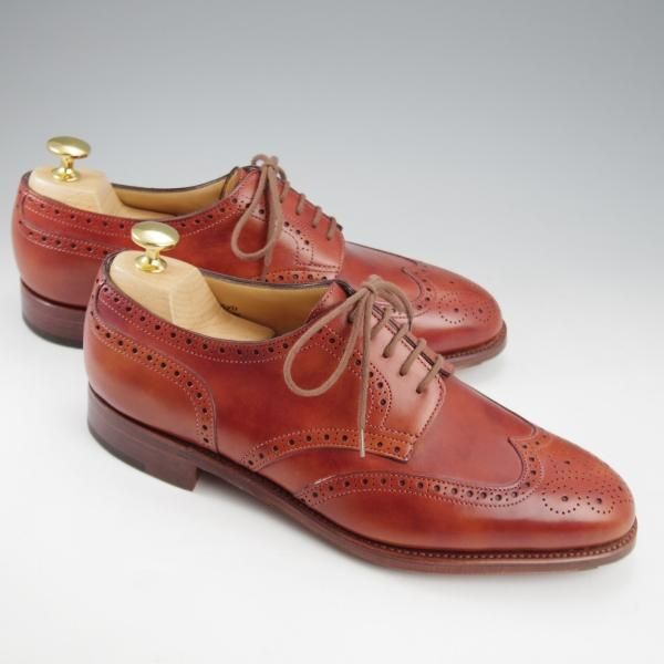 未使用★ジョンロブ 5.5E【貴重★8695ラスト/DARBY 2/ミュージアムカーフ】NEW GOLD/ダービー/フルブローグ/茶/メンズ/JOHN LOBB★l056