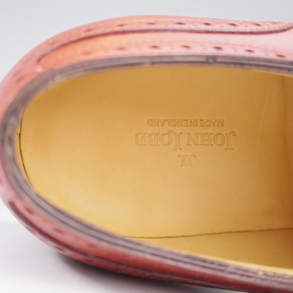 未使用★ジョンロブ 5.5E【貴重★8695ラスト/DARBY 2/ミュージアムカーフ】NEW GOLD/ダービー/フルブローグ/茶/メンズ/JOHN LOBB★l056