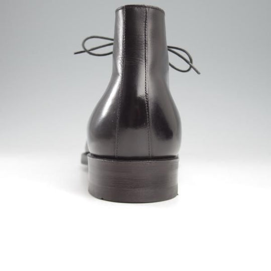 ほぼ試着程度★三陽山長 SIZE 6.5【定価￥83,600-★長伍郎/R2010ラスト/チャッカブーツ】カーフ/黒/CHOGORO/Sanyo Yamacho★l057