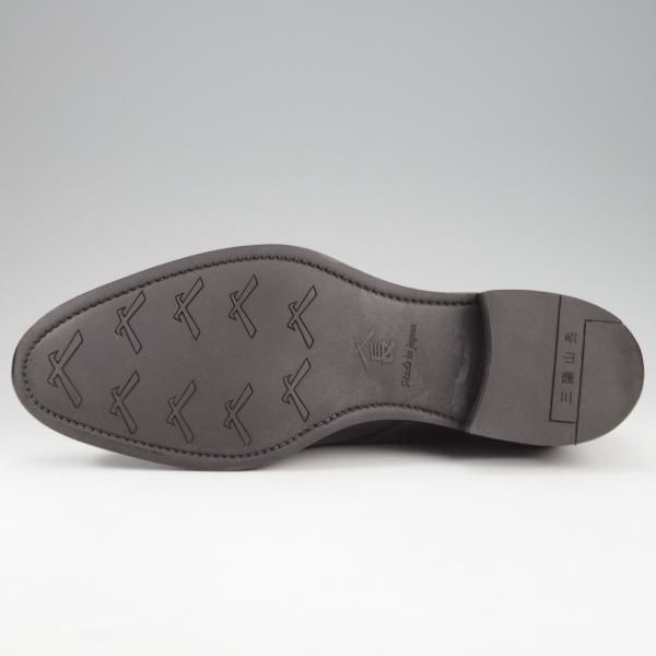 ほぼ試着程度★三陽山長 SIZE 6.5【定価￥83,600-★長伍郎/R2010ラスト/チャッカブーツ】カーフ/黒/CHOGORO/Sanyo Yamacho★l057