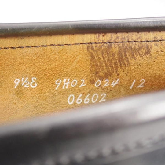 美品★オールデン 9.5E【貴重★コードバン仕様/ブルックスブラザーズ別注】06602/コインローファー/黒/BROOKS BROTHERS/ALDEN★l065