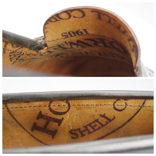 美品★オールデン 9.5E【貴重★コードバン仕様/ブルックスブラザーズ別注】06602/コインローファー/黒/BROOKS BROTHERS/ALDEN★l065