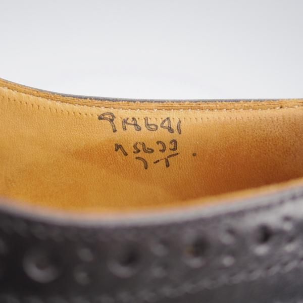 美品★トリッカーズ SIZE 7【定価￥121,000-★ダイナイトソール/BOURTON/バートン】5633/カントリーシューズ/短靴/黒/Tricker's★l066