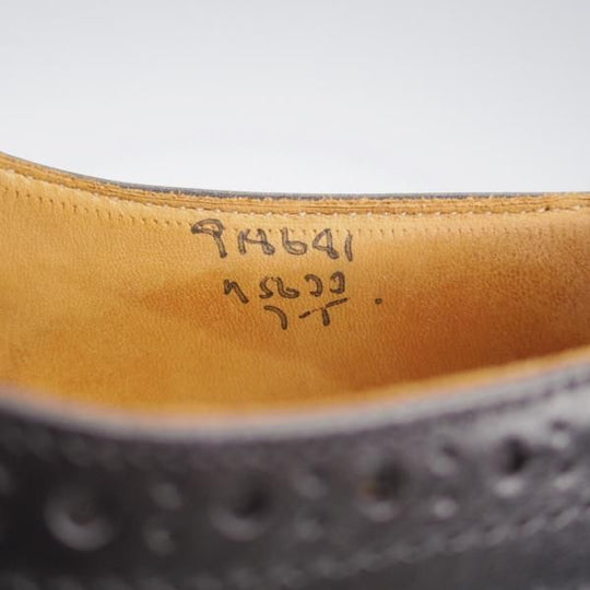 美品★トリッカーズ SIZE 7【定価￥121,000-★ダイナイトソール/BOURTON/バートン】5633/カントリーシューズ/短靴/黒/Tricker's★l066