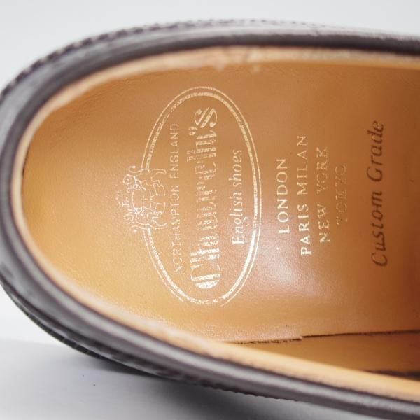 極美品★チャーチ 85F/UK8.5【定価￥198,000-★グラフトン/GRAFTON】173ラスト/フルブローグ/黒/メンズ/Church's★l068