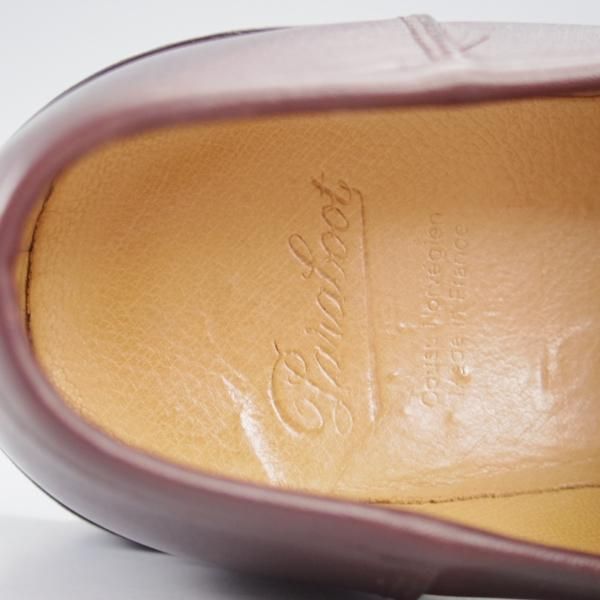 極美品★パラブーツ SIZE 6【定価￥94,600-★ランス/REIMS】カフェ/CAFE/コインローファー/リスレザー/濃茶/メンズ/Paraboot★l069