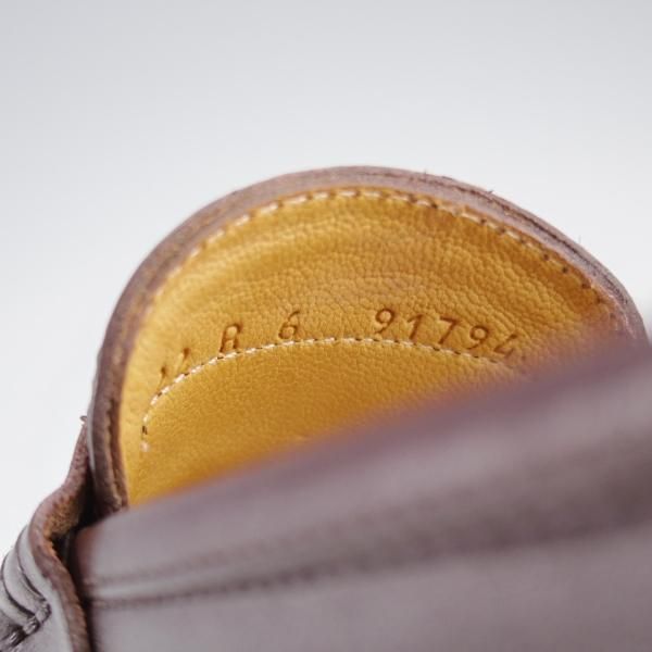 極美品★パラブーツ SIZE 6【定価￥94,600-★ランス/REIMS】カフェ/CAFE/コインローファー/リスレザー/濃茶/メンズ/Paraboot★l069