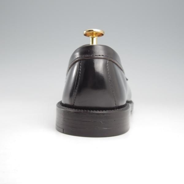 極美品★オールデン 7.5E【現行定価20万円以上★(香港)TASSELS別注/コードバン/987】ヴァンラスト/コインローファー/黒/ALDEN★l071