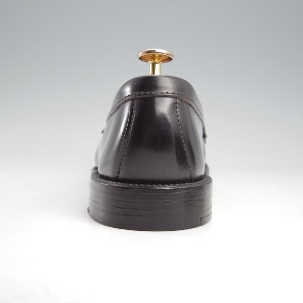 極美品★オールデン 7.5E【現行定価20万円以上★(香港)TASSELS別注/コードバン/987】ヴァンラスト/コインローファー/黒/ALDEN★l071