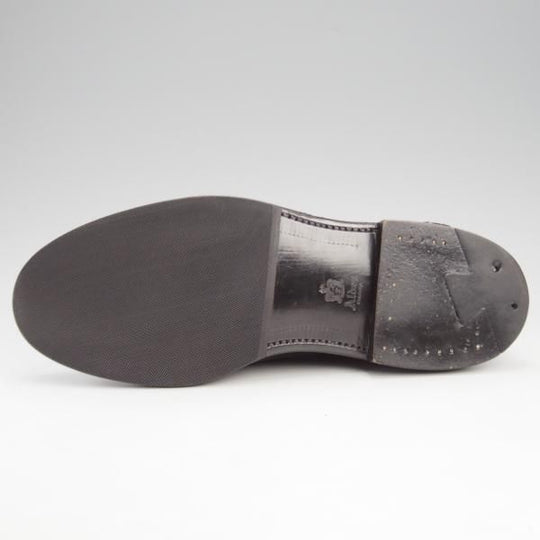 極美品★オールデン 7.5E【現行定価20万円以上★(香港)TASSELS別注/コードバン/987】ヴァンラスト/コインローファー/黒/ALDEN★l071