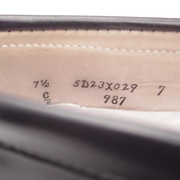 極美品★オールデン 7.5E【現行定価20万円以上★(香港)TASSELS別注/コードバン/987】ヴァンラスト/コインローファー/黒/ALDEN★l071