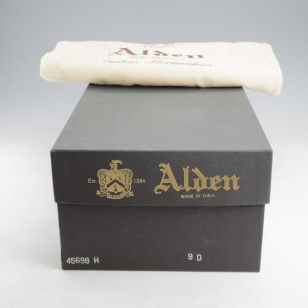 極美品★オールデン 9D【定価￥198,000-★コードバン仕様/モディファイドラスト/45699H】レースアップブーツ/黒/メンズ/ALDEN★l072