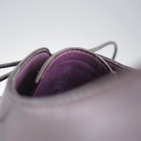 極上★(仏)ベルルッティ SIZE 7.5【黒系パティーヌ★ヴェネチアレザー/イミテーションブローグ】ホールカット/NERO GRIGIO/Berluti★l073