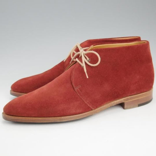 極上★ジョンロブ 7E【★LOXTON/チャッカブーツ】2511ラスト/スエード/赤茶系/メンズ/JOHN LOBB★l078