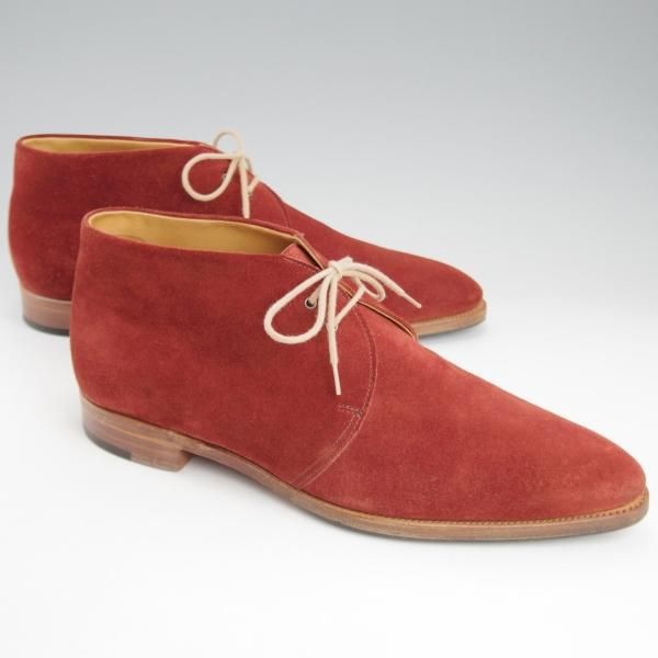 極上★ジョンロブ 7E【★LOXTON/チャッカブーツ】2511ラスト/スエード/赤茶系/メンズ/JOHN LOBB★l078