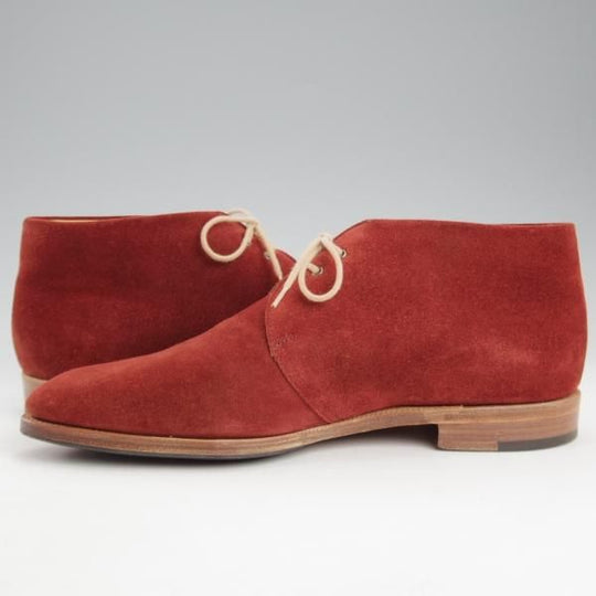 極上★ジョンロブ 7E【★LOXTON/チャッカブーツ】2511ラスト/スエード/赤茶系/メンズ/JOHN LOBB★l078