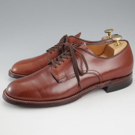 極美品★オールデン 7.5D【定価￥130,900-★ミリタリーラスト/53713】プレーントゥ/カーフ/茶/メンズ/ALDEN★l079