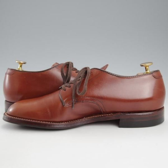 極美品★オールデン 7.5D【定価￥130,900-★ミリタリーラスト/53713】プレーントゥ/カーフ/茶/メンズ/ALDEN★l079