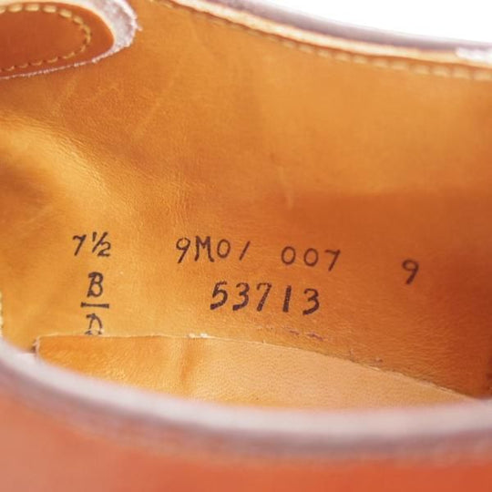極美品★オールデン 7.5D【定価￥130,900-★ミリタリーラスト/53713】プレーントゥ/カーフ/茶/メンズ/ALDEN★l079
