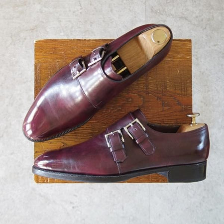 極美品★ジョンロブ 6E【現行定価30万程度★プレステージライン/NASEBY/7000ラスト】ミュージアムカーフ/PLUM/赤茶/JOHN LOBB★l082