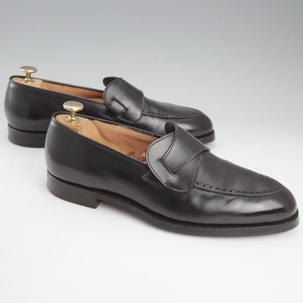 極上★クロケット&ジョーンズ 7E【定価￥99,360-★ADMIRAL/バタフライローファー/375ラスト】アドミラル/黒/Crockett&Jones★l084