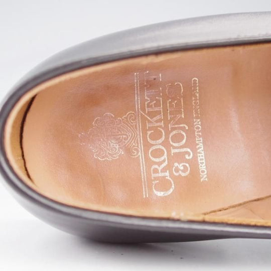 極上★クロケット&ジョーンズ 7E【定価￥99,360-★ADMIRAL/バタフライローファー/375ラスト】アドミラル/黒/Crockett&Jones★l084