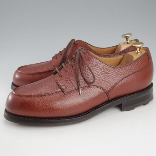 極美品★J.M.ウエストン 7.5E【定価￥154,000-★ゴルフ/GOLF】641/31ラスト/Uチップ/グレインレザー/茶/メンズ/Weston/ウェストン★l086