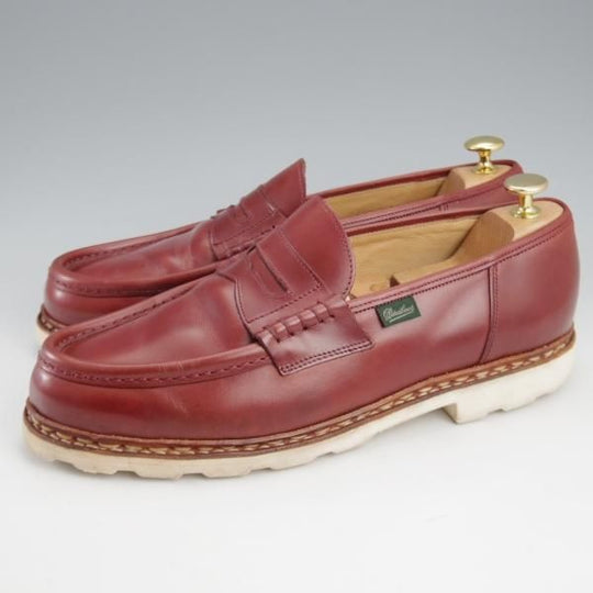 ★パラブーツ SIZE 9【モデル定価￥94,600-★ランス/REIMS】コインローファー/リスレザー/赤茶/メンズ/Paraboot★l089