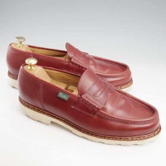 ★パラブーツ SIZE 9【モデル定価￥94,600-★ランス/REIMS】コインローファー/リスレザー/赤茶/メンズ/Paraboot★l089