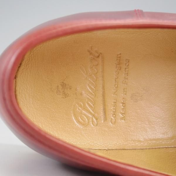 ★パラブーツ SIZE 9【モデル定価￥94,600-★ランス/REIMS】コインローファー/リスレザー/赤茶/メンズ/Paraboot★l089