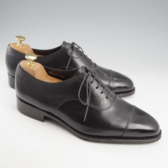 極上★鞆ゑ /ともえ SIZE 7.5【定価￥38,500-★ストレートチップ/TG300】黒/カーフ/メンズ★l092