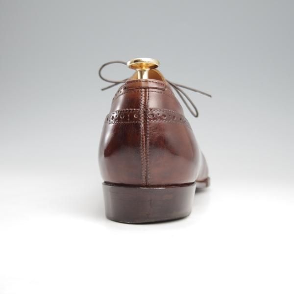 極上★Oriental/オリエンタル SIZE 8【定価￥59,400-★ベベルドグッドイヤー/セミブローグ】カーフ/濃茶/メンズ★l093