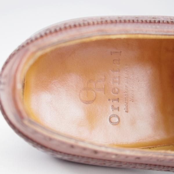 極上★Oriental/オリエンタル SIZE 8【定価￥59,400-★ベベルドグッドイヤー/セミブローグ】カーフ/濃茶/メンズ★l093