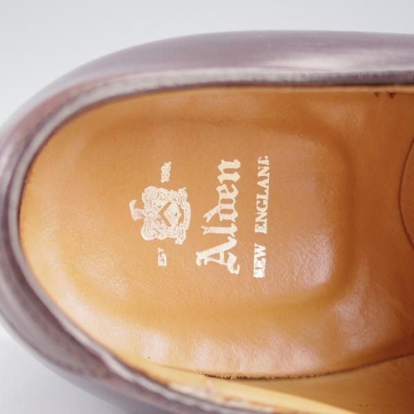 ★オールデン 8D【定価￥182,600-★コードバン仕様/モディファイドラスト/54321】Vチップ/#8/バーガンディー/赤茶/ALDEN★l098