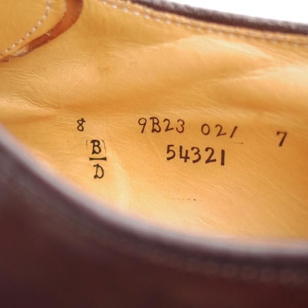 ★オールデン 8D【定価￥182,600-★コードバン仕様/モディファイドラスト/54321】Vチップ/#8/バーガンディー/赤茶/ALDEN★l098