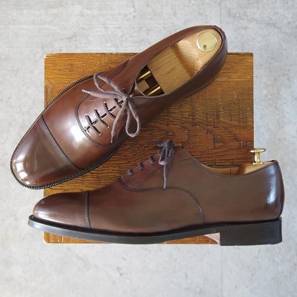 極美品★チャーチ 85F/UK8.5【現行定価￥176,000-★コンサル/CONSUL】173ラスト/ストレートチップ/カーフ/濃茶/メンズ/Church's★l100