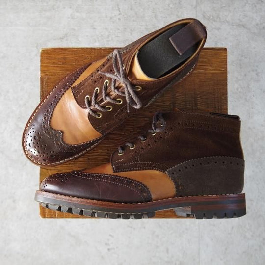 極上★トリッカーズ SIZE 7【貴重★同色クレイジーパターン/カントリ−ブーツ】コマンドソール/M5833/ナノユニバース別注/Tricker's★l103