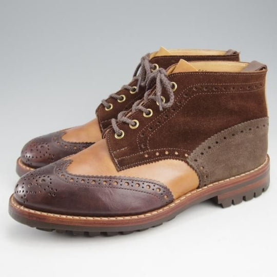 極上★トリッカーズ SIZE 7【貴重★同色クレイジーパターン/カントリ−ブーツ】コマンドソール/M5833/ナノユニバース別注/Tricker's★l103