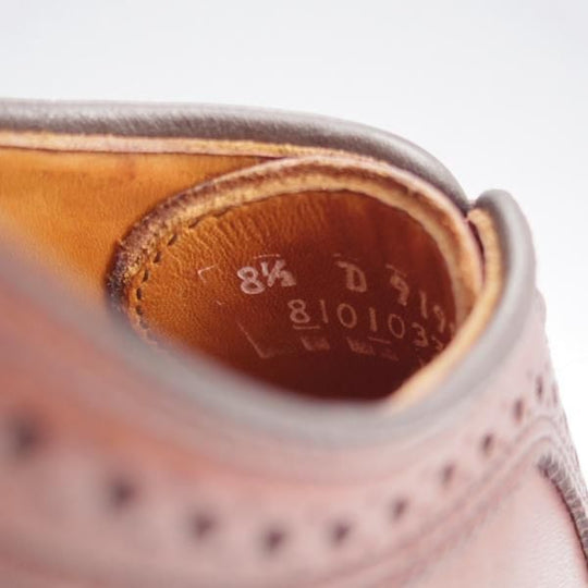 極美品★(米)アレンエドモンズ 8.5D【現行定価8.5万円程度★MacNeil/マクニール】ロングウイング/カーフ/茶/ALLEN EDMONDS★l104