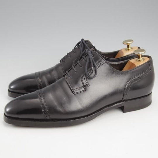 極上★クロケット&ジョーンズ 6D【ハンドグレードライン★クォーターブローグ/BYRON】カーフ/黒/メンズ/Crockett&Jones★l110