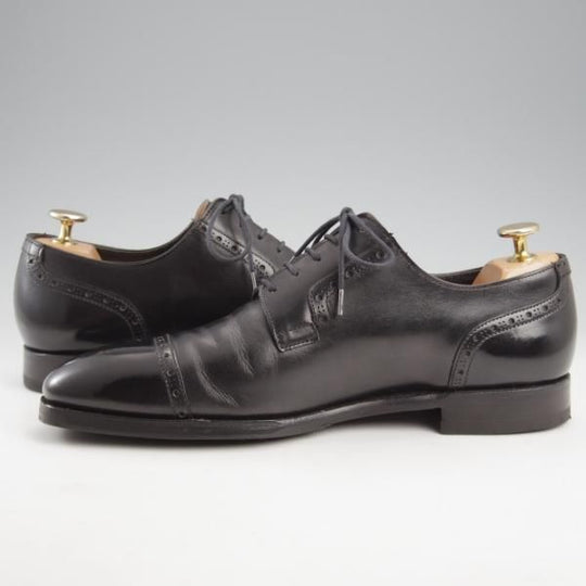 極上★クロケット&ジョーンズ 6D【ハンドグレードライン★クォーターブローグ/BYRON】カーフ/黒/メンズ/Crockett&Jones★l110