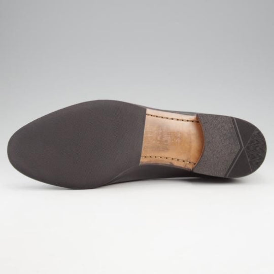 極上★(伊)タニノクリスチー SIZE 8【定価10万円以上★ストラップローファー/黒】スリッポン/カーフ/メンズ/TANINO CRISCI★l111