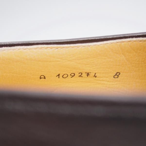 極上★(伊)タニノクリスチー SIZE 8【定価10万円以上★ストラップローファー/黒】スリッポン/カーフ/メンズ/TANINO CRISCI★l111