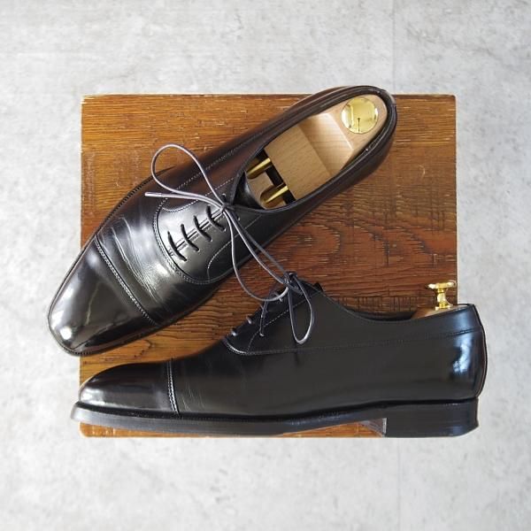 極上★クロケット&ジョーン 5D【ハンドグレードライン★ストレートチップ/黒】カーフ/メンズ/Crockett&Jones★l112