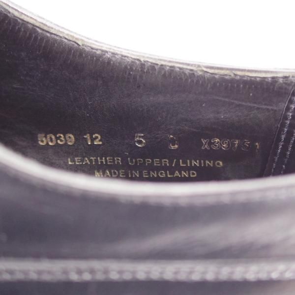 極上★クロケット&ジョーン 5D【ハンドグレードライン★ストレートチップ/黒】カーフ/メンズ/Crockett&Jones★l112