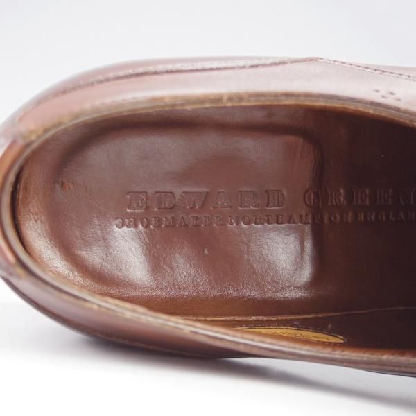 【美品】エドワードグリーン SPEY 606 UK6D エドワードグリーン 6D【セミブローグ/SPEY】 | 高級中古革靴の