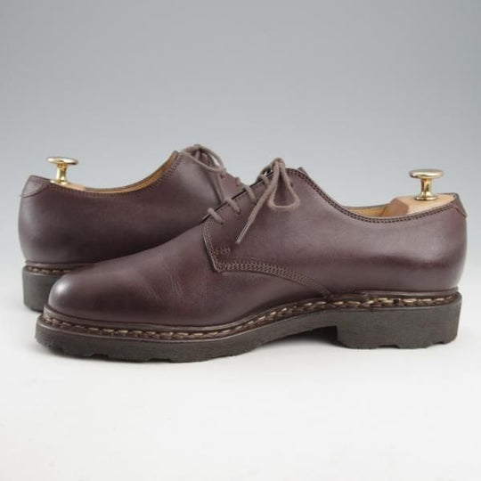 ほぼ未使用★パラブーツ SIZE 6【定価￥83,600-★ARLES/プレーントゥ】グリフソール/リスレザー/CAFE/濃茶/メンズ/Paraboot★l114