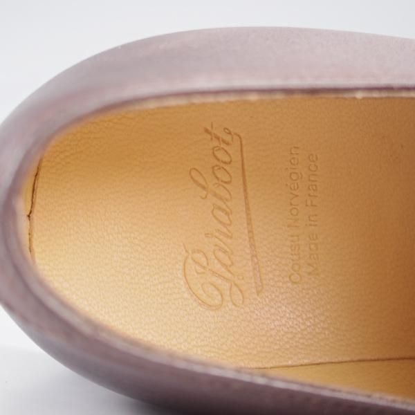 ほぼ未使用★パラブーツ SIZE 6【定価￥83,600-★ARLES/プレーントゥ】グリフソール/リスレザー/CAFE/濃茶/メンズ/Paraboot★l114